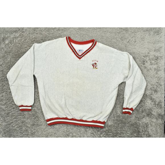 Vintage Neff Men's XL Gray Cotton Pullover Sweatshirt ALTON USA Made - Picture 3 of 6